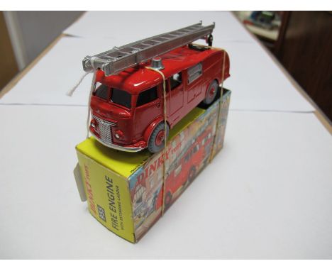 A Boxed Original Dinky #955 Commer Fire Engine, with extending ladder. Red body, red plastic hubs, grey tyres. Model very goo