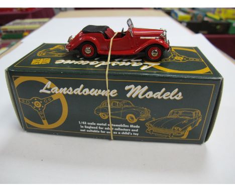 A Boxed Landsdowne Models (Brooklyn Models) 'LDM. 25, 1954 Singer SM Roadster four seater sports tourer. 1:43rd scale in red.