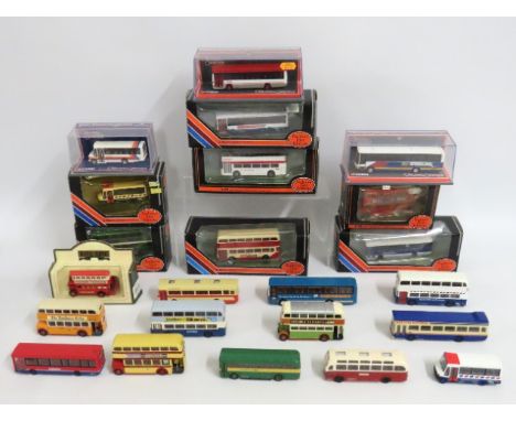 Three boxed Corgi Original Omnibus 1:76 scale diecast models, seven boxed Exclusive First Editions 1:76 diecast models includ