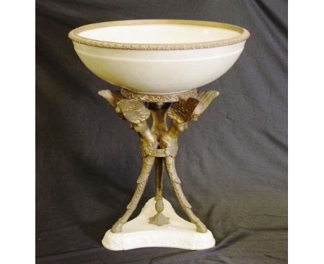 Large Decorative Metal and ceramic centrepiece height approx 48cm