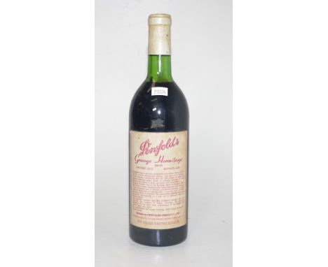 Bottle 1979 Penfolds grange hermitage wine unopened 750ml bottle, 1979 vintage, bottled 1981.