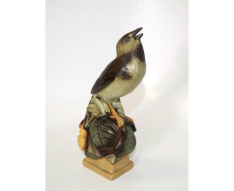 Bing &amp; Grondahl ceramic nightingale figure marked to base and # 7034, circa 1950s, (height 25cm approx).