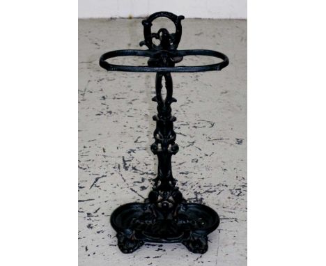 Cast iron stick stand 58cm high approx