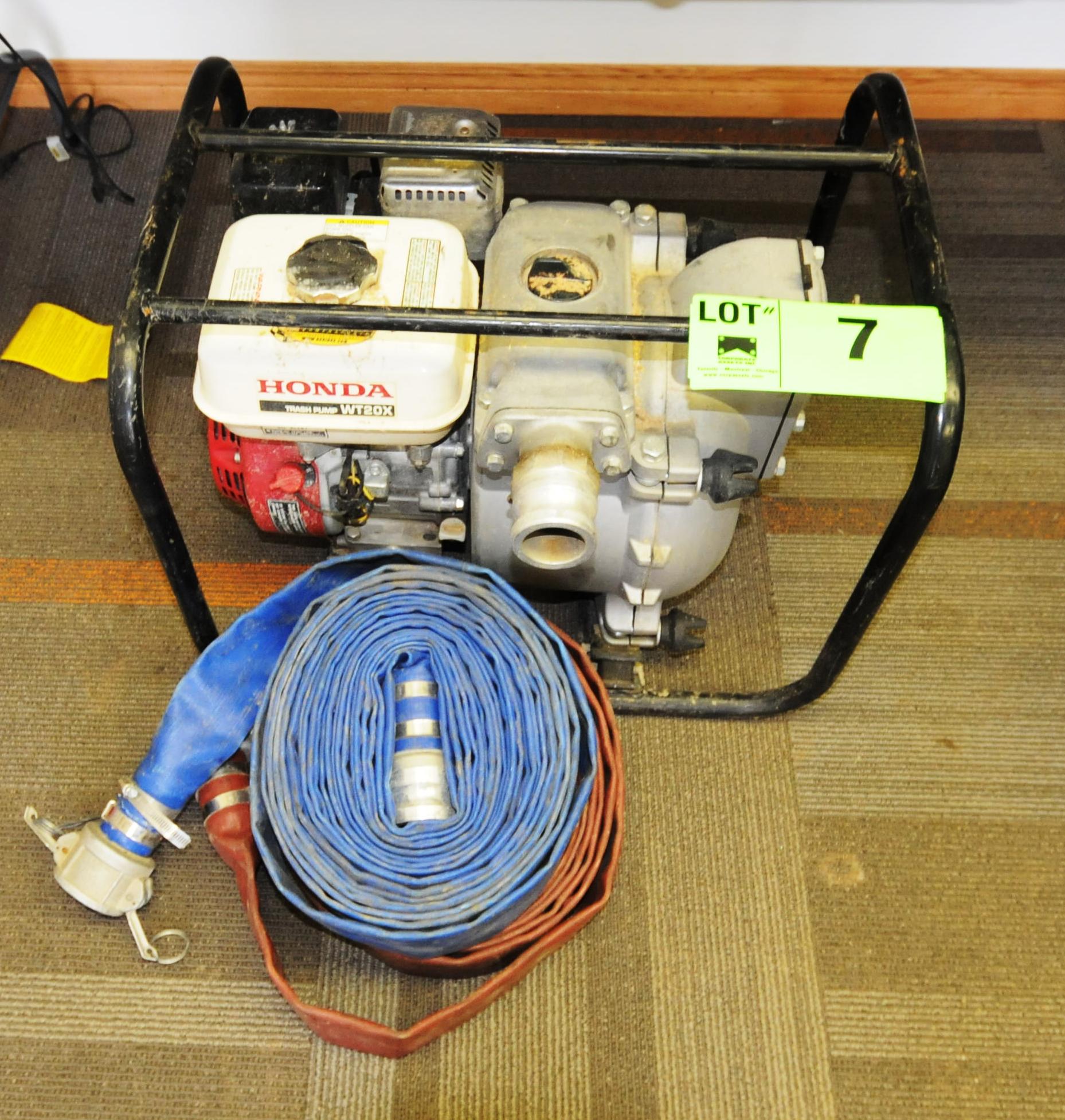 HONDA WT20X 2" GAS POWERED TRASH PUMP WITH HONDA GX120 GAS ENGINE