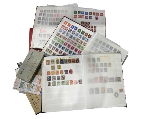A tray of stamp albums, to include British, Commonwealth and an album of Canada, (1 tray)