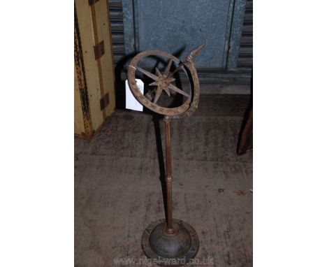A metal weather vane.
