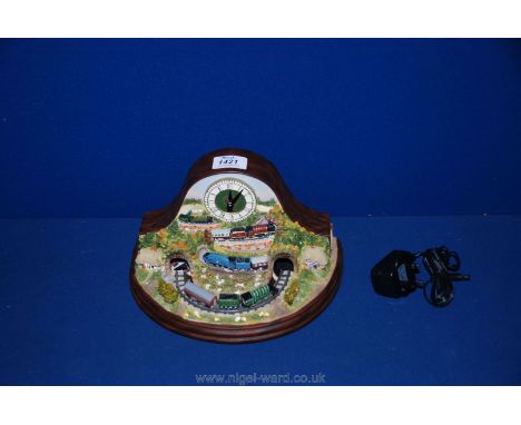 A Bradford Golden Age of Steam Mantel Clock London to Edinburgh no. 4472.