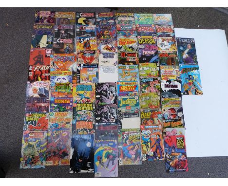 Sixty-five DC&nbsp;comics including Catwoman, Superboy, Wasteland, The Flash, Superman &amp; Firestorm, Hawk And The Dove, Fr