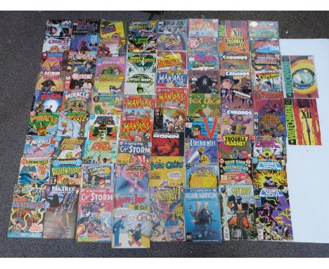 Seventy-four DC comics including Night Force, The Ray, Adventure Comics, Impulse, Mister Miracle, The Brave And The Bold, Pow