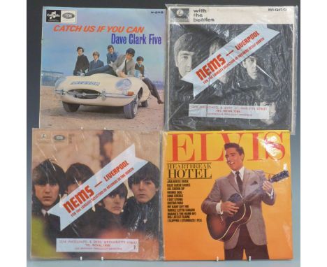 Approximately 90 albums mostly 1960s, 1970s and 1980s including 18 History of Rock, The Beatles (two in NEMS sleeves), The Ro