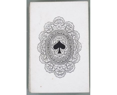 Thomas De La Rue &amp; Co. London &amp; Paris pack of late 19th century playing cards with non standard double ended court ca