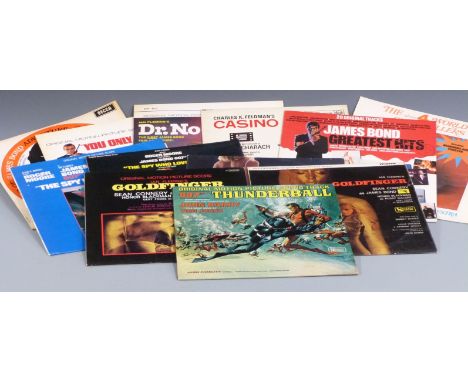 James Bond - 12 albums including Goldfinger, Thunderball, Casino Royale, Dr No, You Only Live Twice etc
