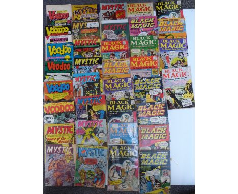 Thirty-eight comics comprising Voodoo, Black Magic and Mystic