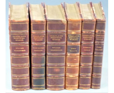 [Bindings] Complete Poetical Works of William Wordsworth, John Milton, Robert Burns, John Keats, Shelley and William Shakespe