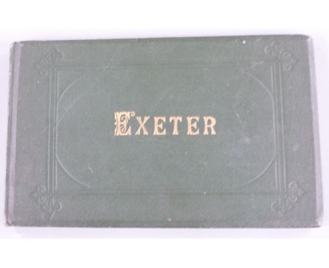 Exeter, An Album of Photographs (c.1880s) comprising external &amp; internal views of Exeter Cathedral&nbsp; and images of Ex