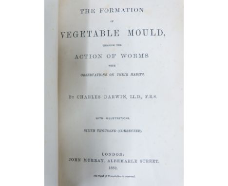 Charles Darwin The Formation of Vegetable Mould through the Action of Worms with Observations on their Habits published John 