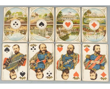 Dondorf for Gumprich &amp; Strauss Batavia pack of playing cards the scenic aces depicting Holland and the Dutch East Indies 