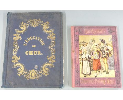 [Chromos] Routledge's Coloured Picture Book (c.1870) containing The Fancy Dress Ball, Annie And Jack In London, The Enraged M