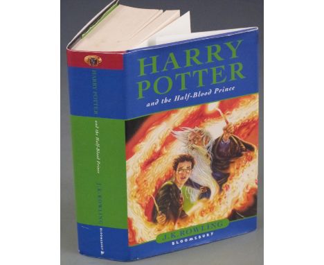 J.K. Rowling Harry Potter and the Half Blood Prince published Bloomsbury 2005 first edition in colour illustrated boards, wit