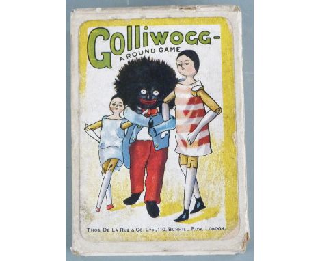 Golliwogg pictorial playing card game by De La Rue, in original slip case