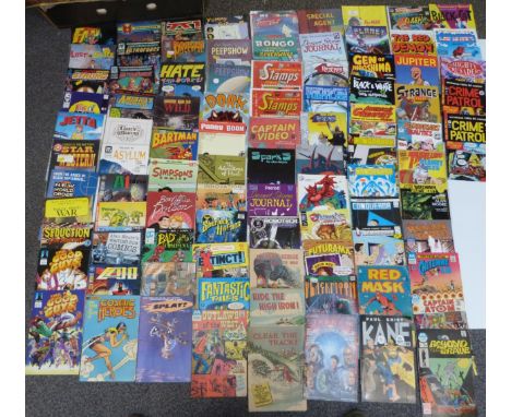 One-hundred-and-one various comics including Jetta, Star Western, Asylum, Born To Be Wild, Bartman, America's Greatest Comics