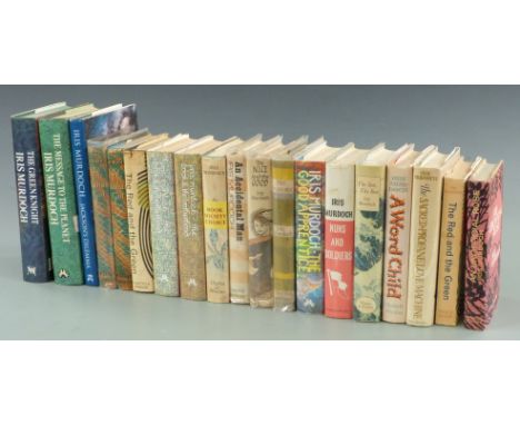 Iris Murdoch, a collection of first edition books in dust-wrappers including An Unofficial Rose 1962, The Unicorn 1963, The I