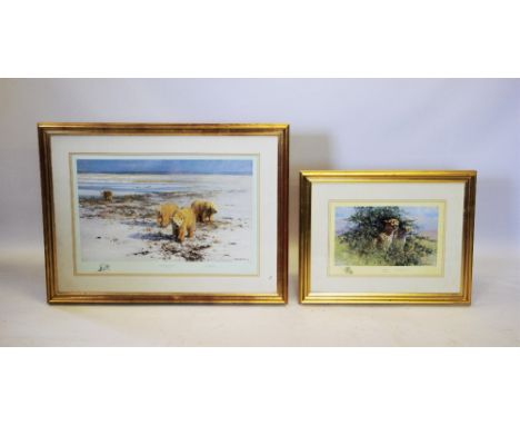 David Shepherd (1931-2017), Two limited edition prints on paper, 'Cheetah', Signed in pencil to the margin and numbered 1235 