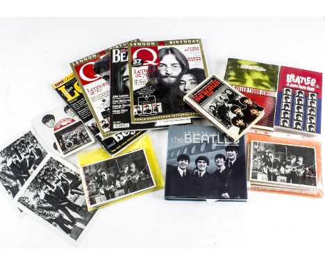 The Beatles, large collection of memorabilia including thirty-eight calendars from a variety of years, twelve videos, a varie