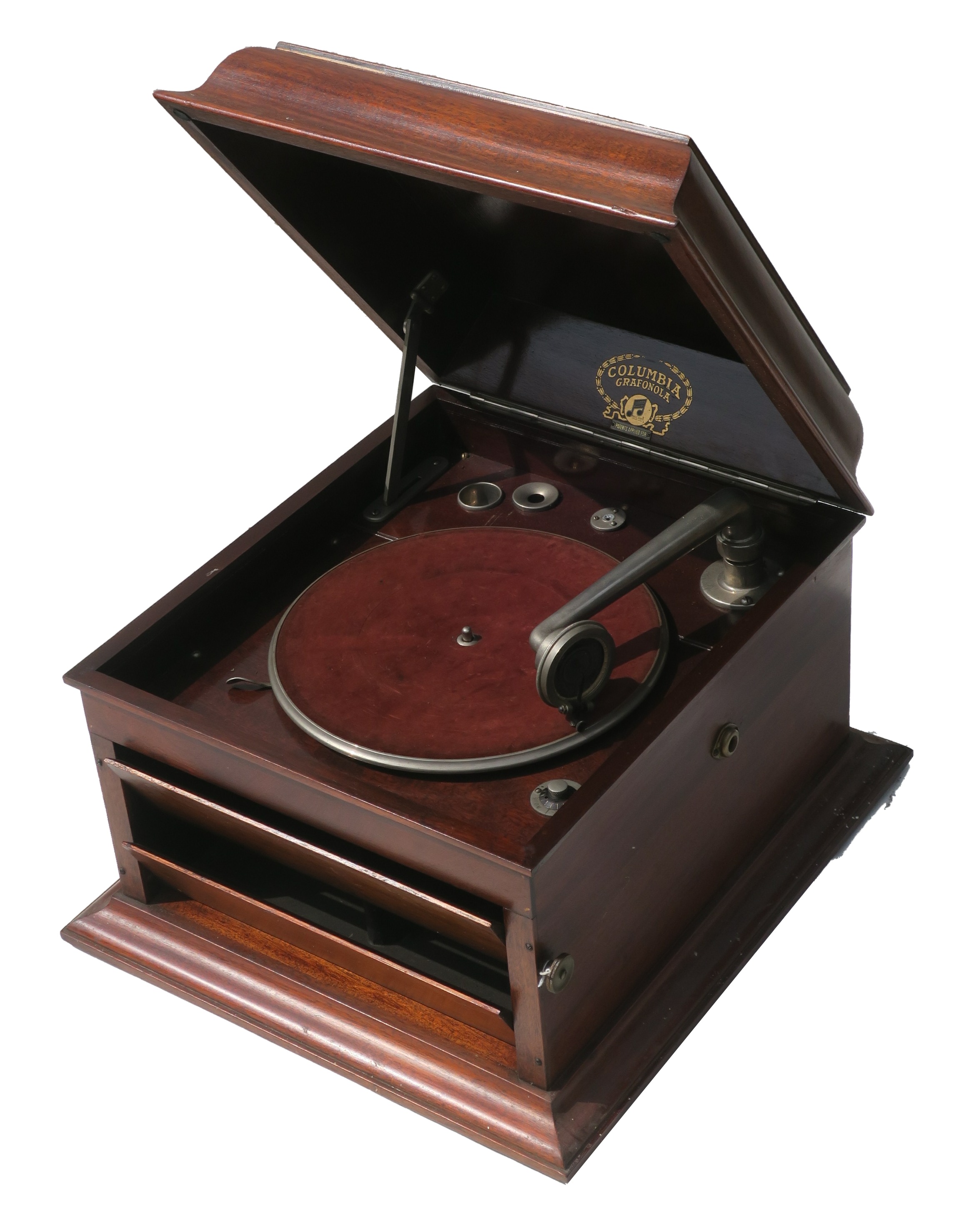 Table grand gramophone, Columbia Model 118, with No 8 soundbox on ...