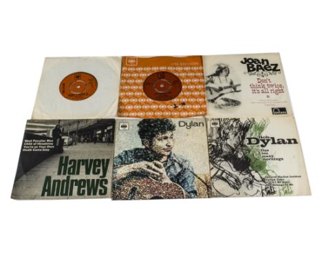 Folk / Psych EPs and 7" Singles, four EPs and five 7" singles - All UK releases - EPs comprise Bob Dylan - Dylan and One Too 