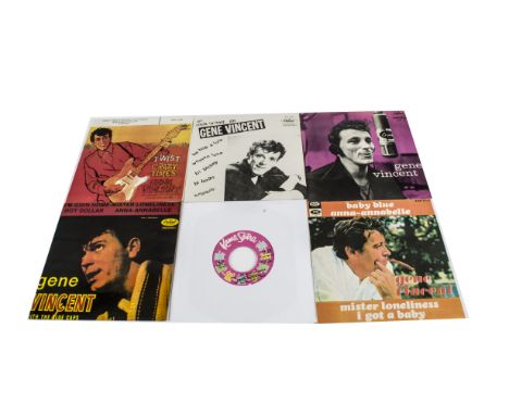 Gene Vincent EPs / 7" Singles, thirty 7" singles and EPs with titles including Crazy Times!, El Rock n Roll de Gene Vincent, 