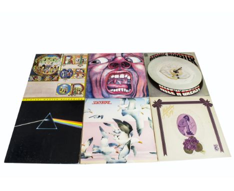 Progressive Rock LPs, seven albums of mainly Prog Rock comprising Pink Floyd - DSOTM (MFSL Issue), King Crimson - Lizard and 