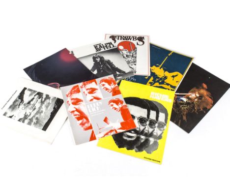 Concert Programmes, eight early 1970s Concert Programmes comprising Jethro Tull, The Byrds, Ten Years After, John Mayall (pos