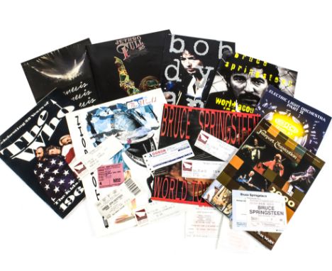 Concert Programmes / Tickets, ten programmes, all with their related concert tickets and with artists comprising Genesis, Bru