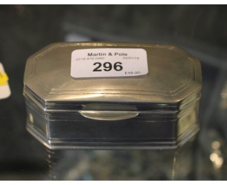 A vintage French pewter snuff box by Pierre Deux