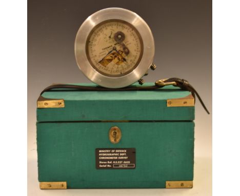 Two Day Marine Hydrographic Ministry of Defence Survey Chronometer by Thomas Mercer 1937, number 14752, housed in original ca