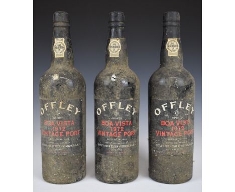 Three Offley 1972 Boa Vista Vintage Port
