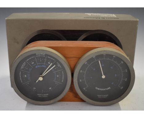 Short &amp; Mason combined barometer and thermometer, in original box