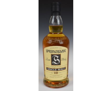 Springbank aged 10 years Single Malt Scotch Whisky, 70cl, 46% vol