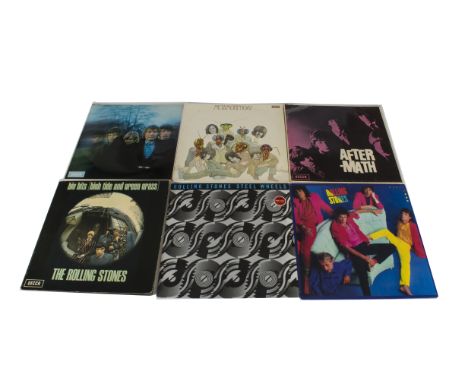 Rolling Stones LPs / 12" Singles, seven albums and three 12" Singles including Rolling Stones, Aftermath, Between The Button,