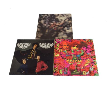 Psych / Prog LPs, three original UK release albums comprising Jimi Hendrix Experience - Are You Experienced (Mono - 612 001 -