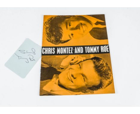 The Beatles Programme, Chris Montez and Tommy Roe Programme from 1963 featuring an early tour support from The Beatles with a