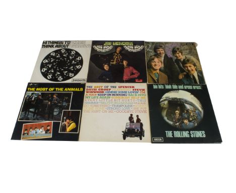 Sixties LPs, seventeen albums with artists including Jimi Hendrix, Small Faces, Rolling Stones, Chris Farlowe, Animals, Paul 