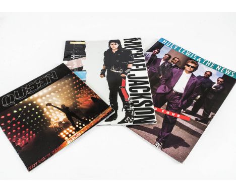 Queen &amp; Michael Jackson Programmes, Queen - Crazy Tour Programme 1979, Michael Jackson - World Tour 1988 and Huey Lewis &