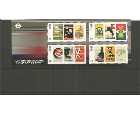 London Underground Art of the Poster 2013 miniature unmounted mint stamp sheet. Good condition. We combine postage on multipl