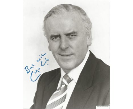 George Cole signed 10 x 8 inch b/w photo. 22 April 1925 - 5 August 2015 was an English actor whose career spanned more than 7