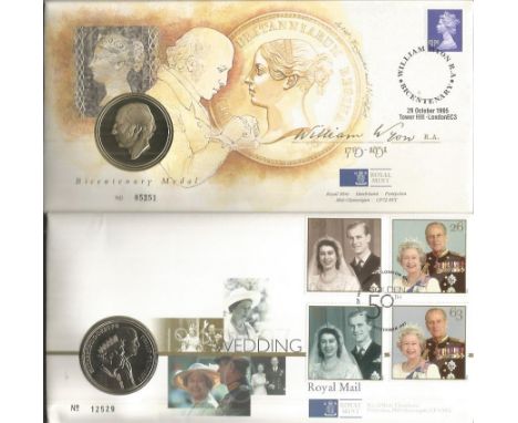 Assorted coin cover FDC collection. Contains 10 covers all with coins inset. Amongst them are Great Britain RNLI Anniv coin F