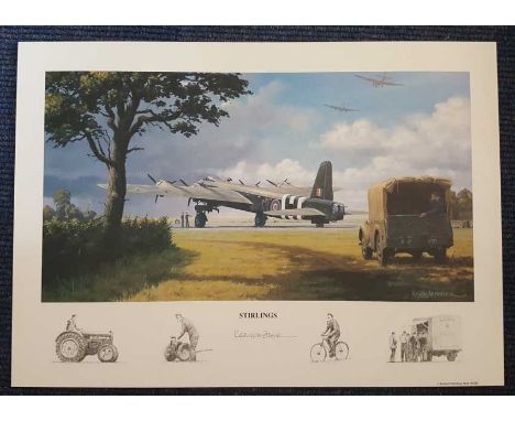 Stirlings artist signed print. High quality 12x16 colour print taken from a painting by artist Keith Woodcock and signed by h