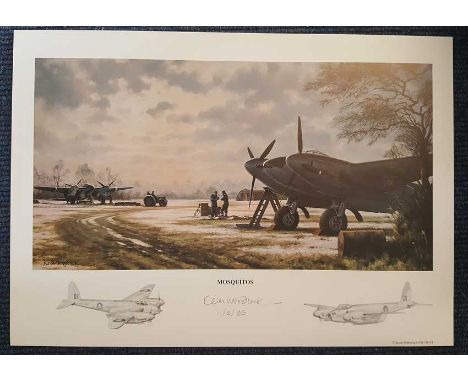 Mosquitos artist signed print. High quality 12x16 colour print taken from a painting by artist Keith Woodcock and signed by h