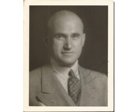 Samuel Goldwyn signed 10 x 8 inch vintage photo. August 17, 1879 - January 31, 1974, also known as Samuel Goldfish, was a Jew